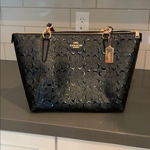 Coach Signature leather Ava tote bag